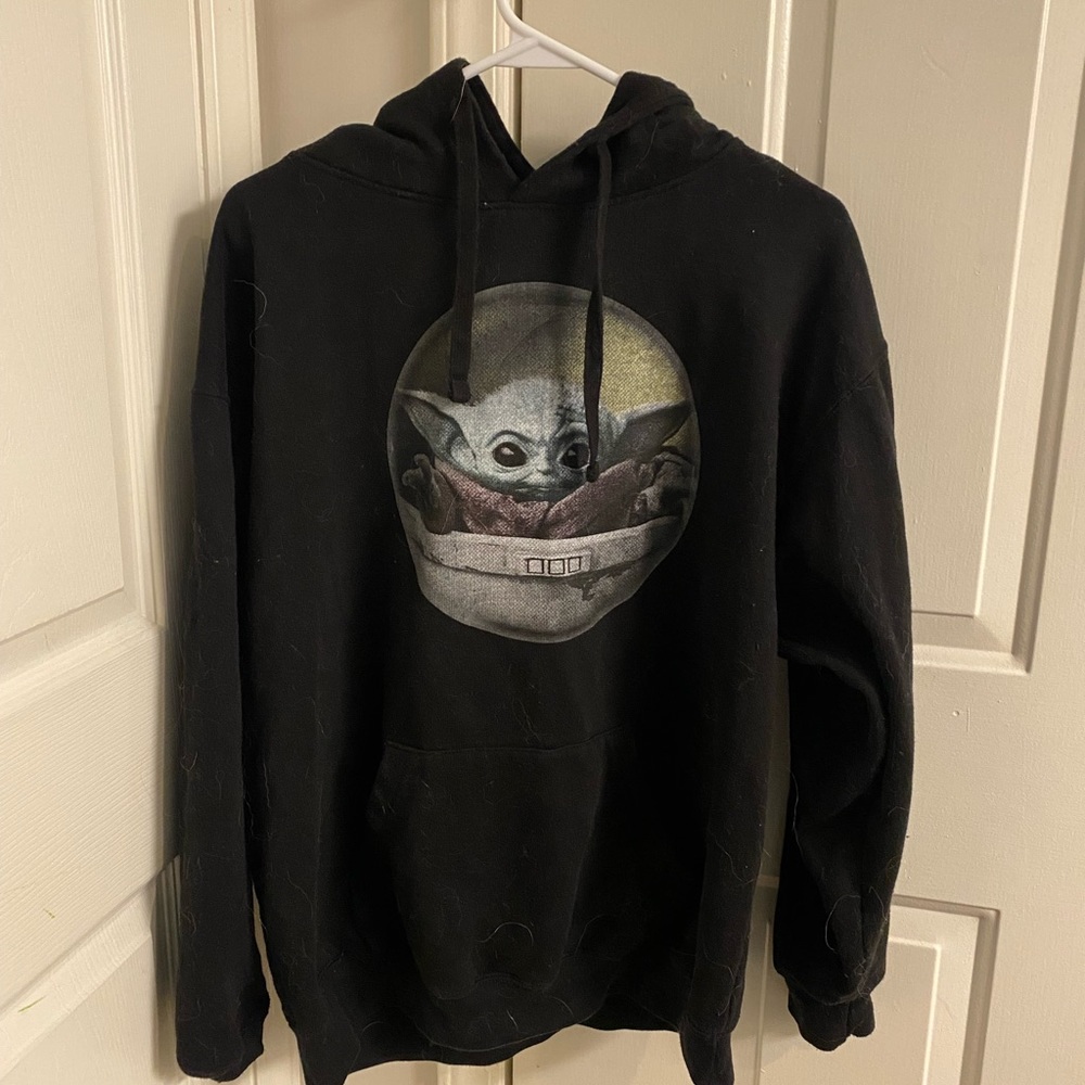 Baby yoda hoodie Will be washed before shipped